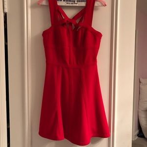 BCBG RED COCKTAIL DRESS